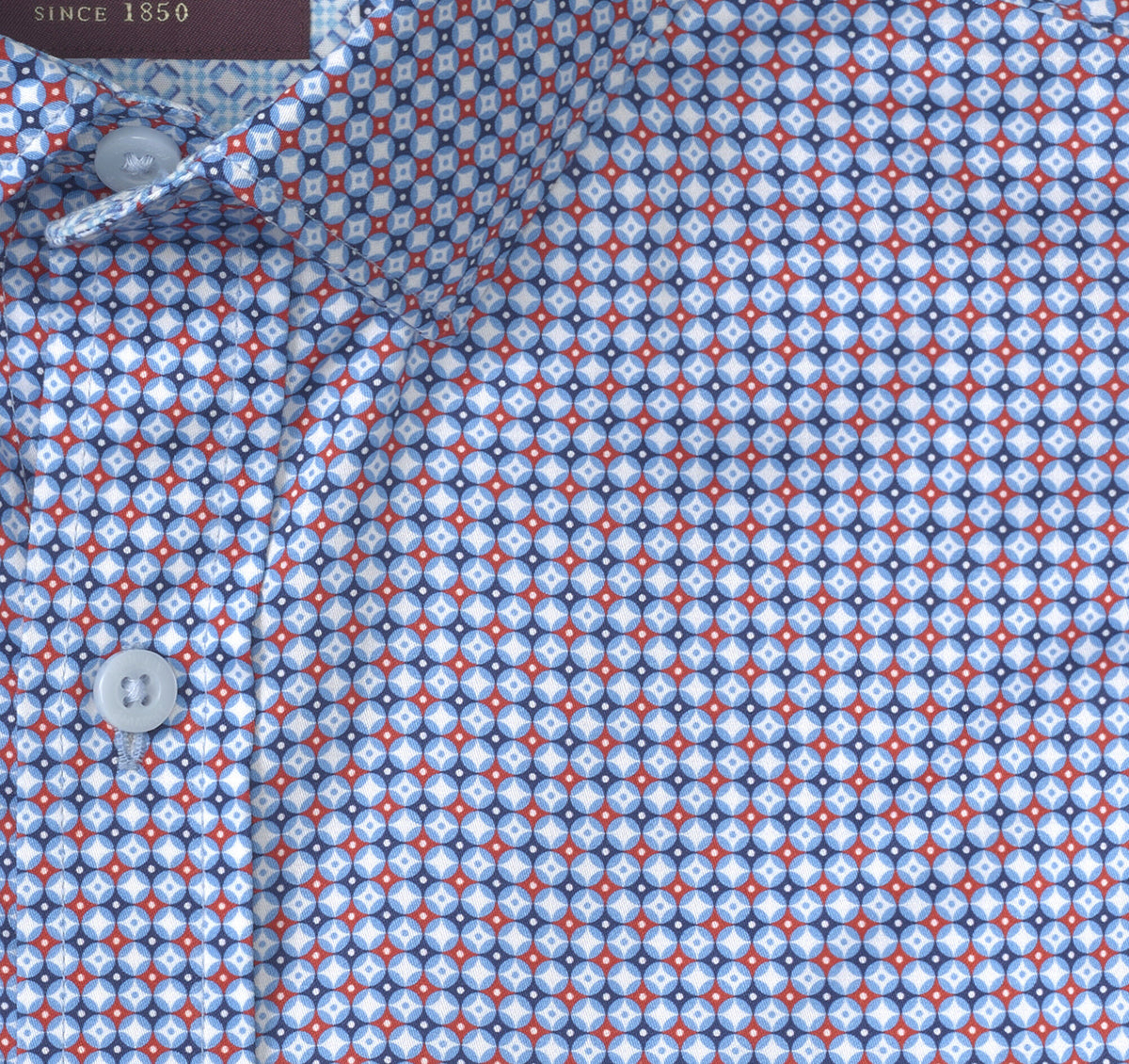 Men's Printed Cotton Shirt - Johnston Murphy
