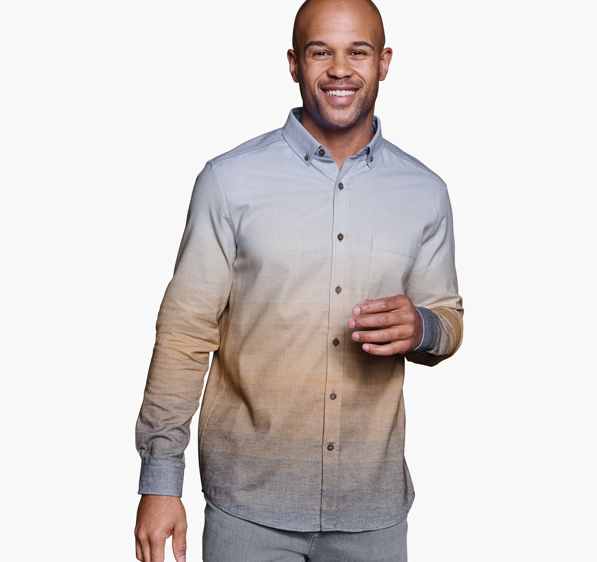 Men's Heathered Woven Shirt - Johnston Murphy