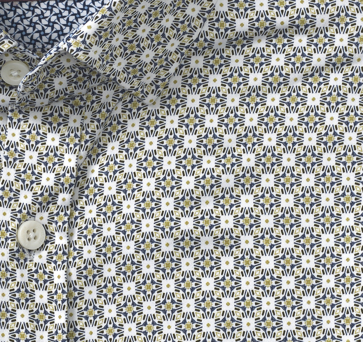 Men's Printed Cotton Shirt - Johnston Murphy