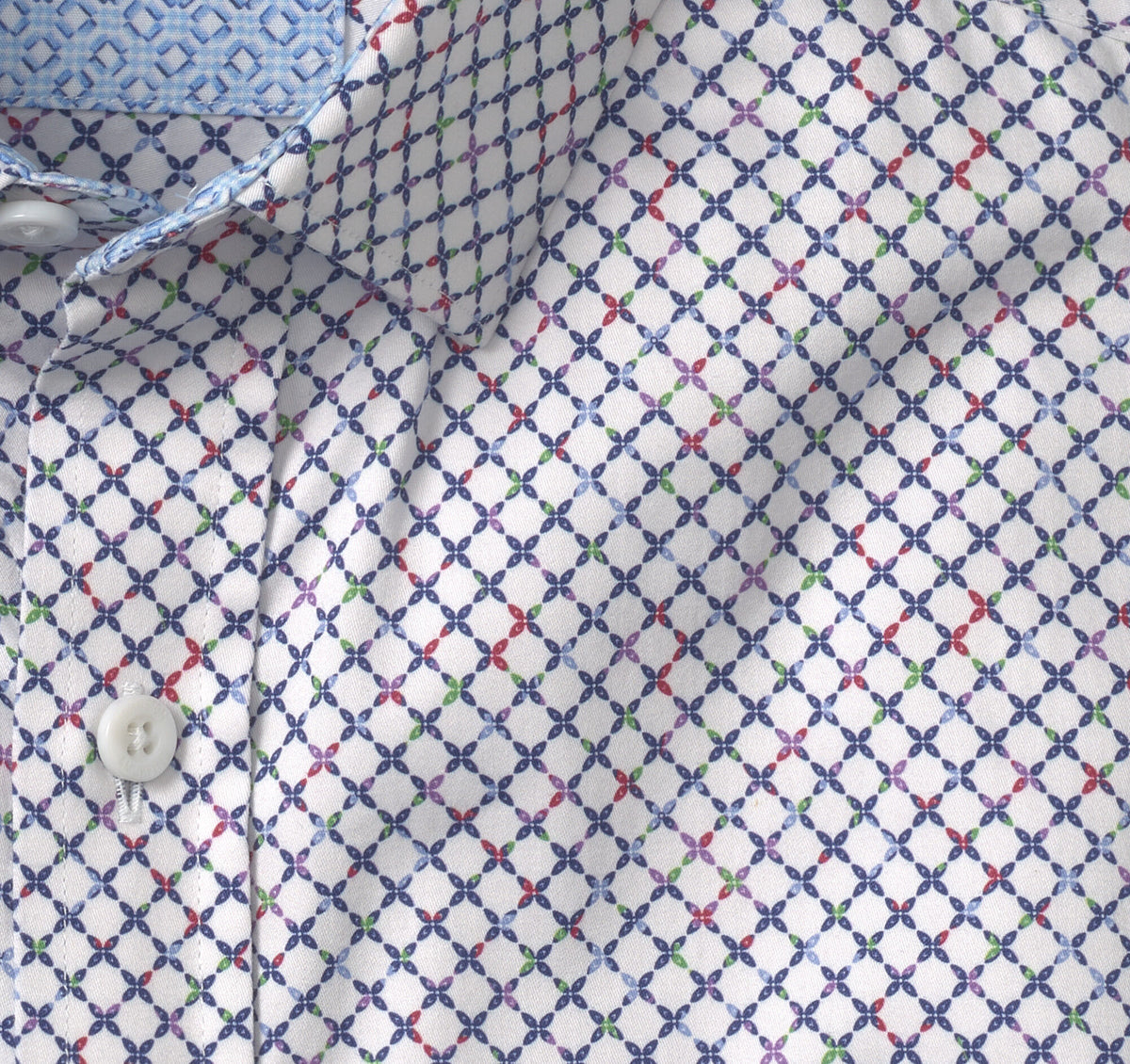 Men's Printed Cotton Shirt - Johnston Murphy