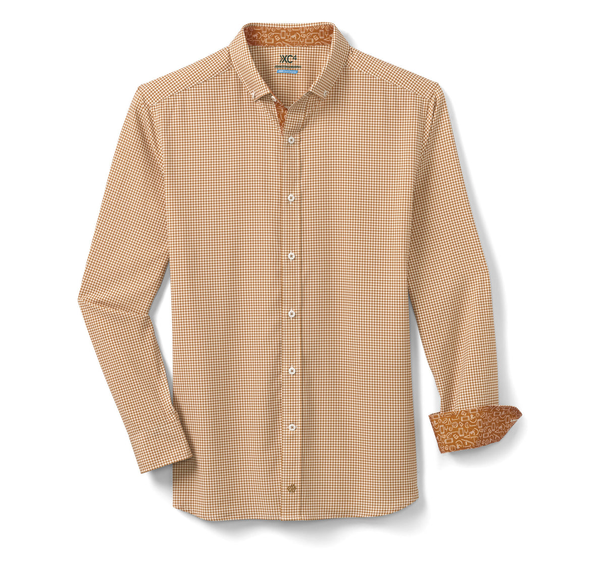 Men's Game Day XC4® Long-Sleeve Gingham Shirt - Johnston Murphy