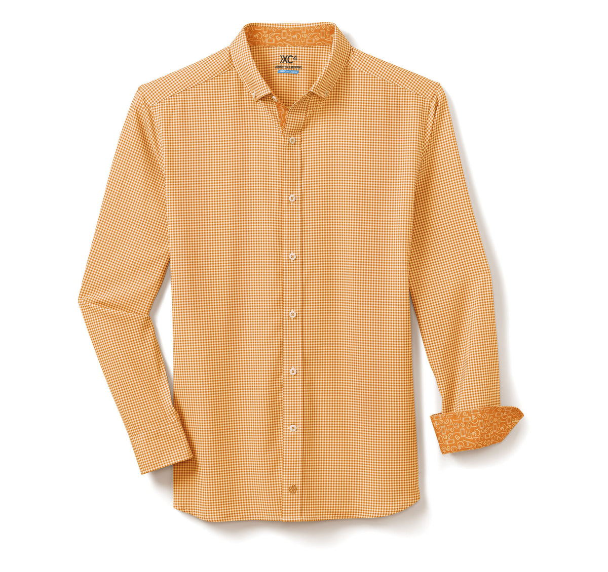 Men's Game Day XC4® Long-Sleeve Gingham Shirt - Johnston Murphy