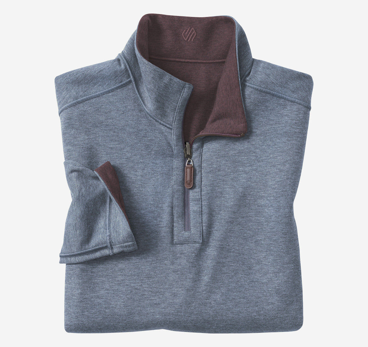 Men's Icon Reversible Solid Quarter-Zip - Johnston Murphy