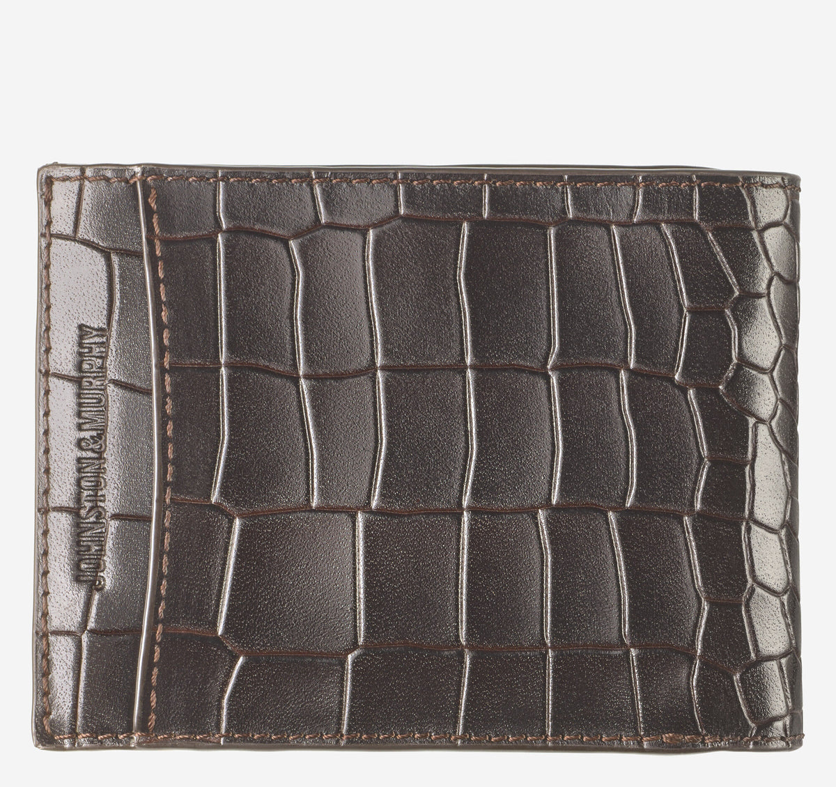Men's Croc-Embossed Leather Billfold Wallet - Johnston Murphy