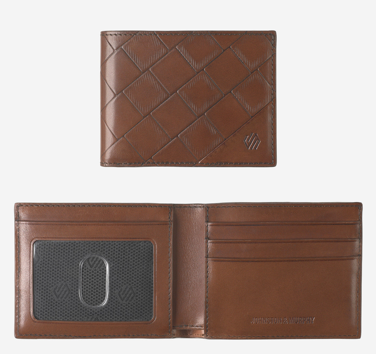 Men's Hudson Basketweave Billfold - Johnston Murphy