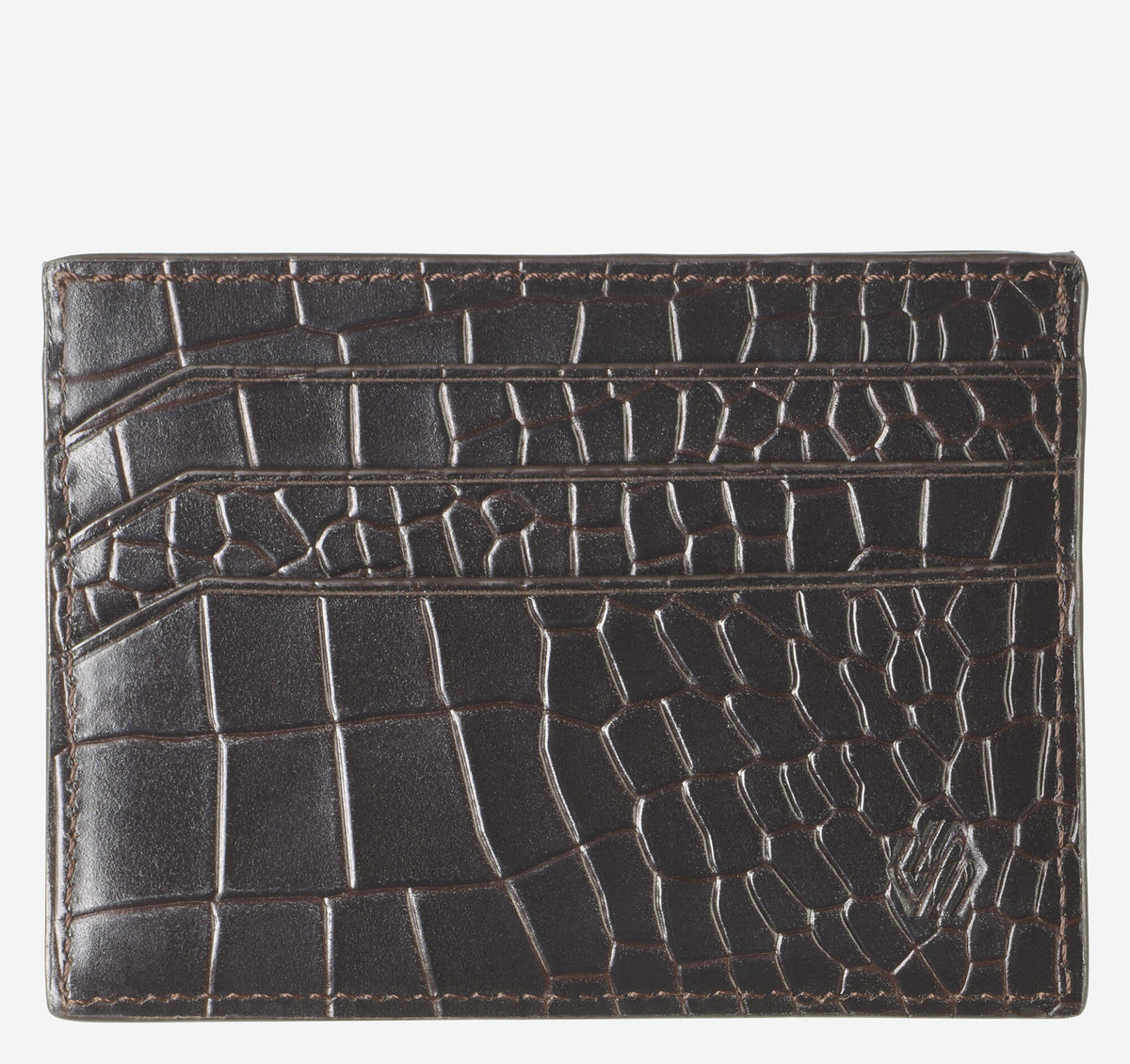 Men's Croc-Embossed Weekender Card Wallet - Johnston Murphy
