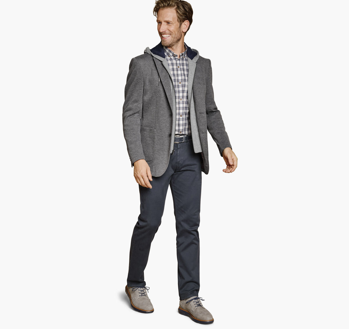 Men's XC Flex® Knit Blazer with Removable Hooded Bib - Johnston Murphy