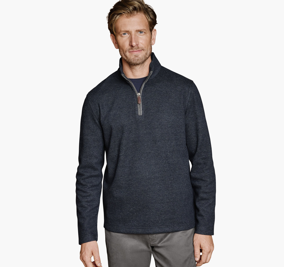 Men's Brushed Quarter-Zip - Johnston Murphy