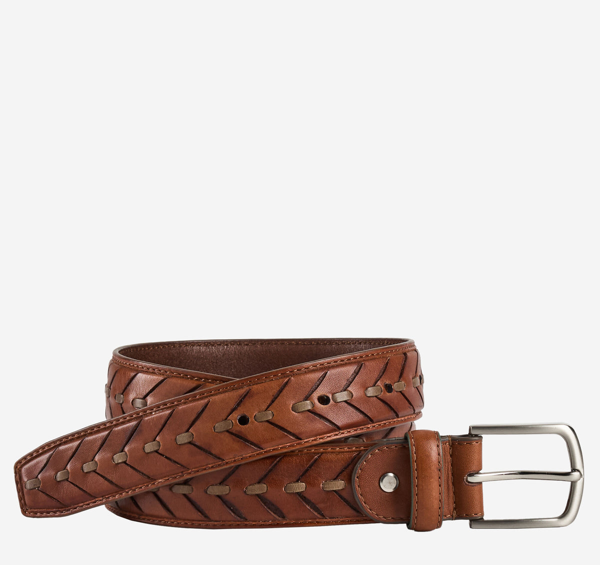 Men's Center Laced Belt - Johnston Murphy