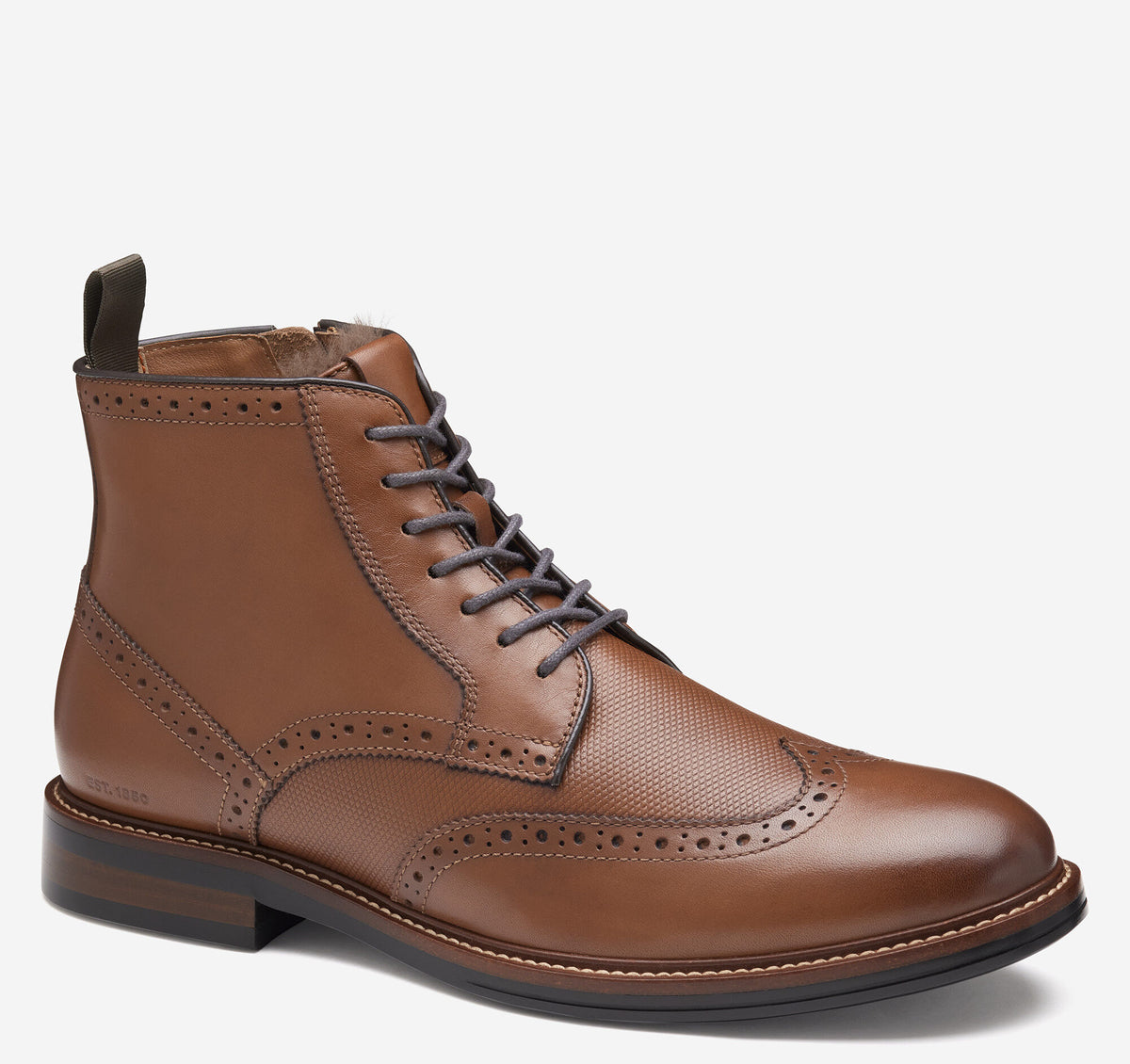 Men's XC+™ Durham Embossed Wingtip Shearling Boot - Johnston Murphy