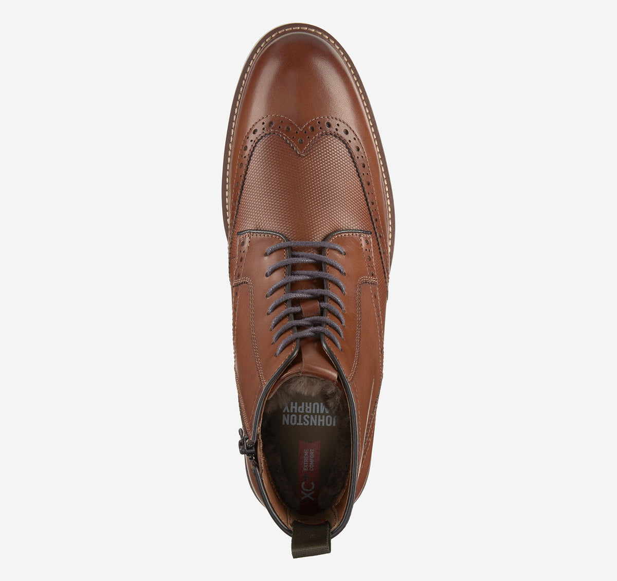 Men's XC+™ Durham Embossed Wingtip Shearling Boot - Johnston Murphy