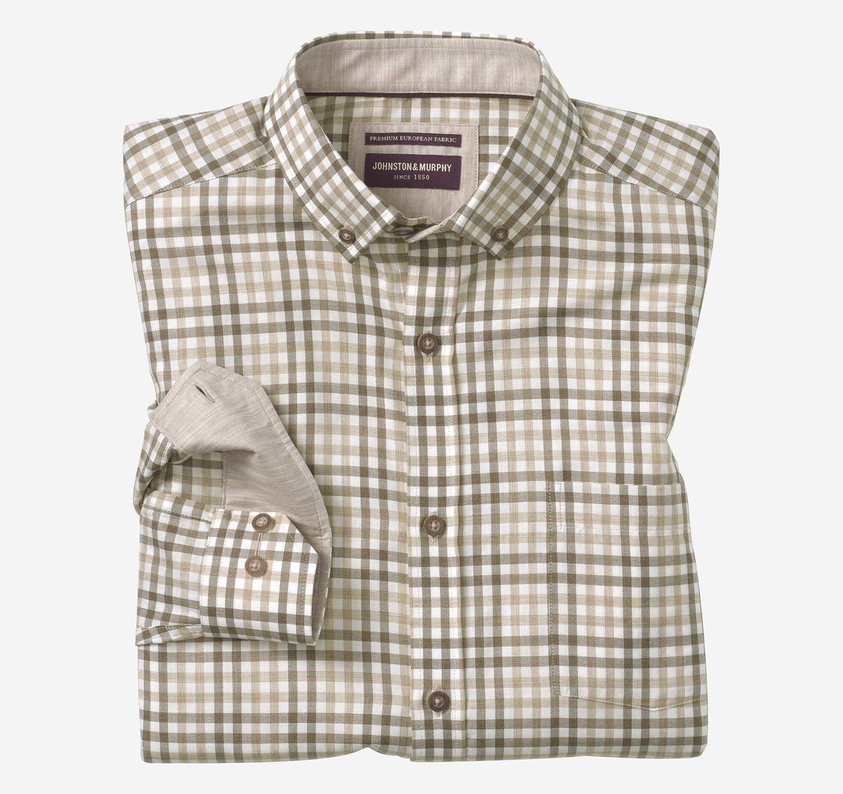 Men's Heathered Woven Shirt - Johnston Murphy