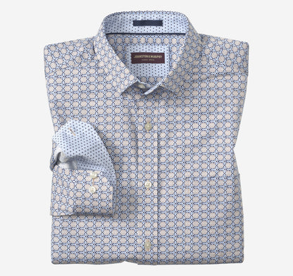 Men's Printed Cotton Shirt - Johnston Murphy