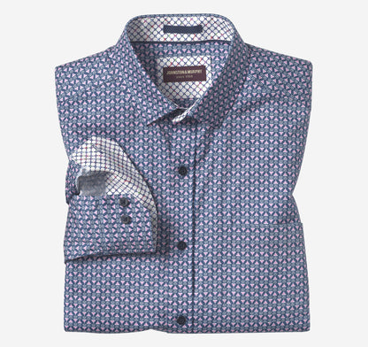 Men's Printed Cotton Shirt - Johnston Murphy