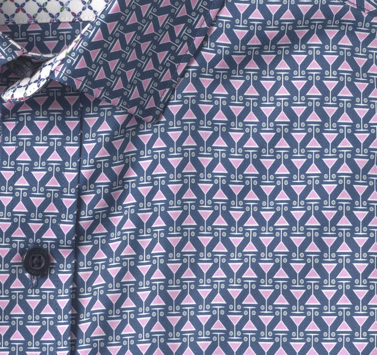 Men's Printed Cotton Shirt - Johnston Murphy