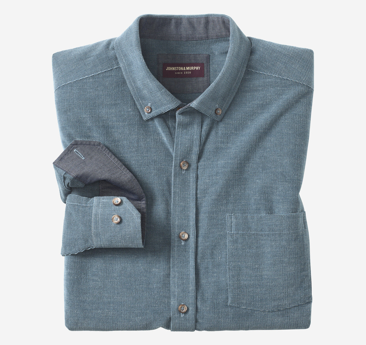 Men's Textured Corduroy Shirt - Johnston Murphy