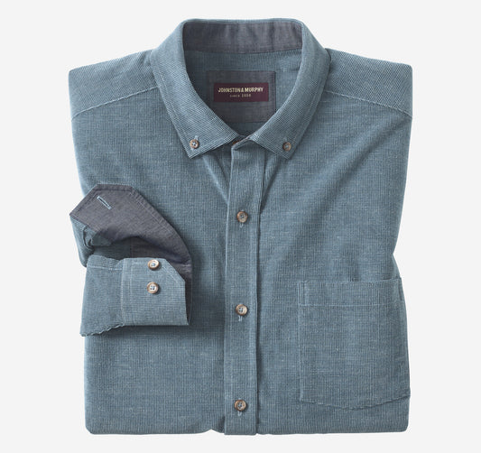 Men's Textured Corduroy Shirt - Johnston Murphy