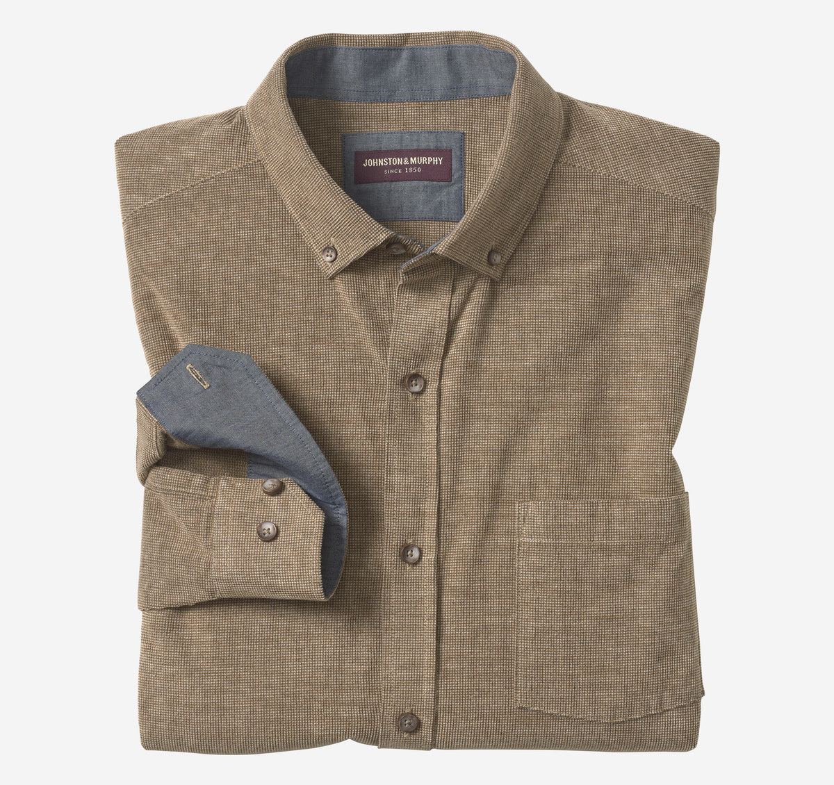Men's Textured Corduroy Shirt - Johnston Murphy