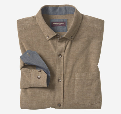 Men's Textured Corduroy Shirt - Johnston Murphy