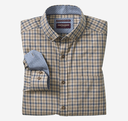 Men's Heathered Woven Shirt - Johnston Murphy