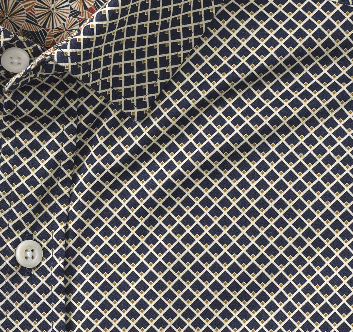 Men's Printed Cotton Shirt - Johnston Murphy