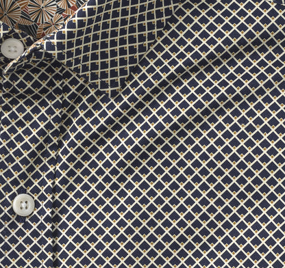 Men's Printed Cotton Shirt - Johnston Murphy