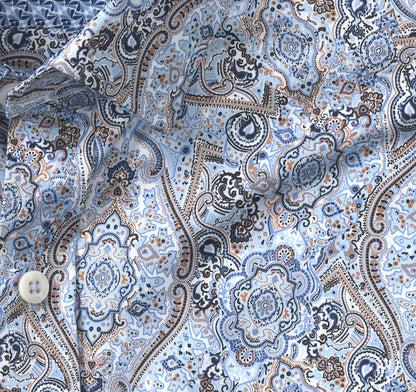 Men's Printed Cotton Shirt - Johnston Murphy