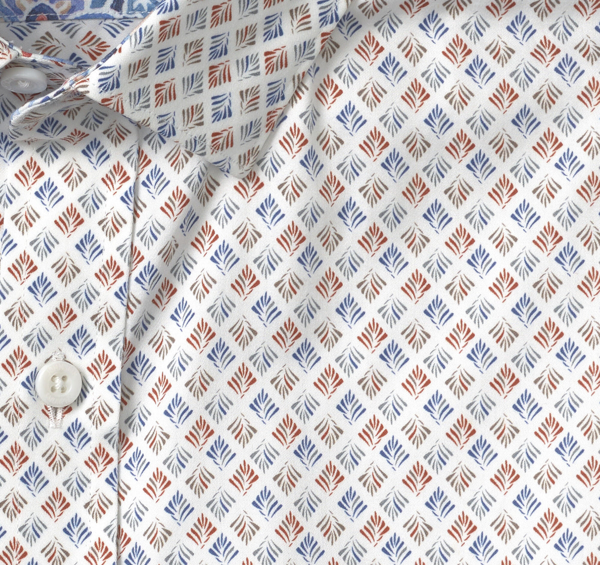 Men's Printed Cotton Shirt - Johnston Murphy