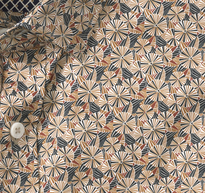 Men's Printed Cotton Shirt - Johnston Murphy