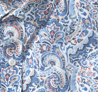 Men's Printed Cotton Shirt - Johnston Murphy