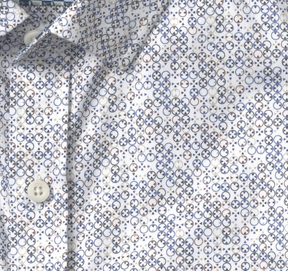 Men's Printed Cotton Shirt - Johnston Murphy