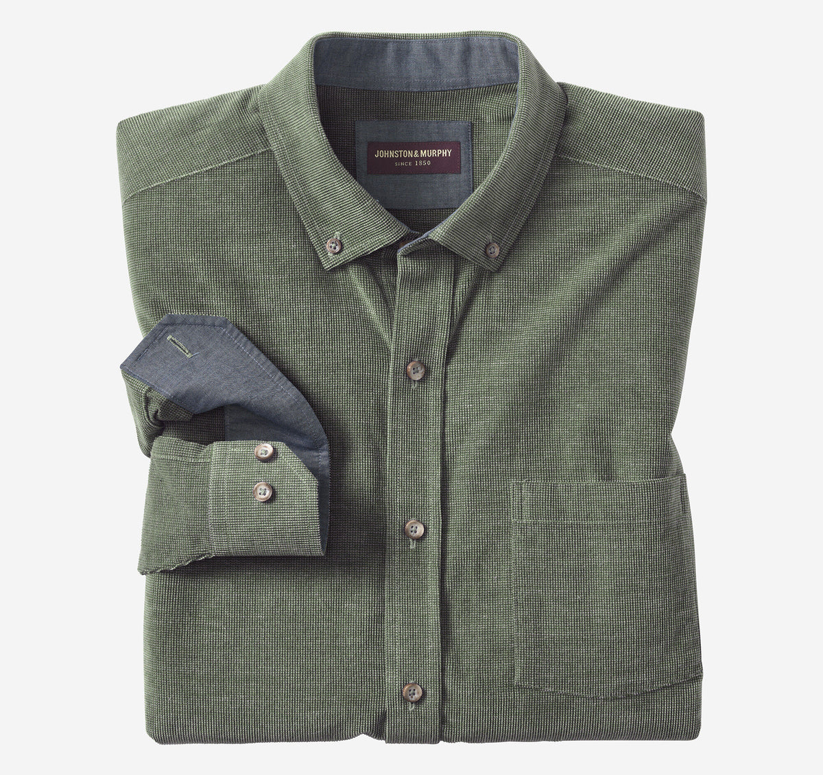Men's Textured Corduroy Shirt - Johnston Murphy