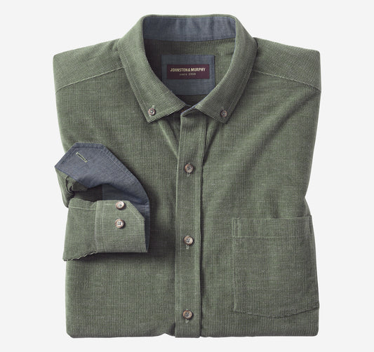 Men's Textured Corduroy Shirt - Johnston Murphy