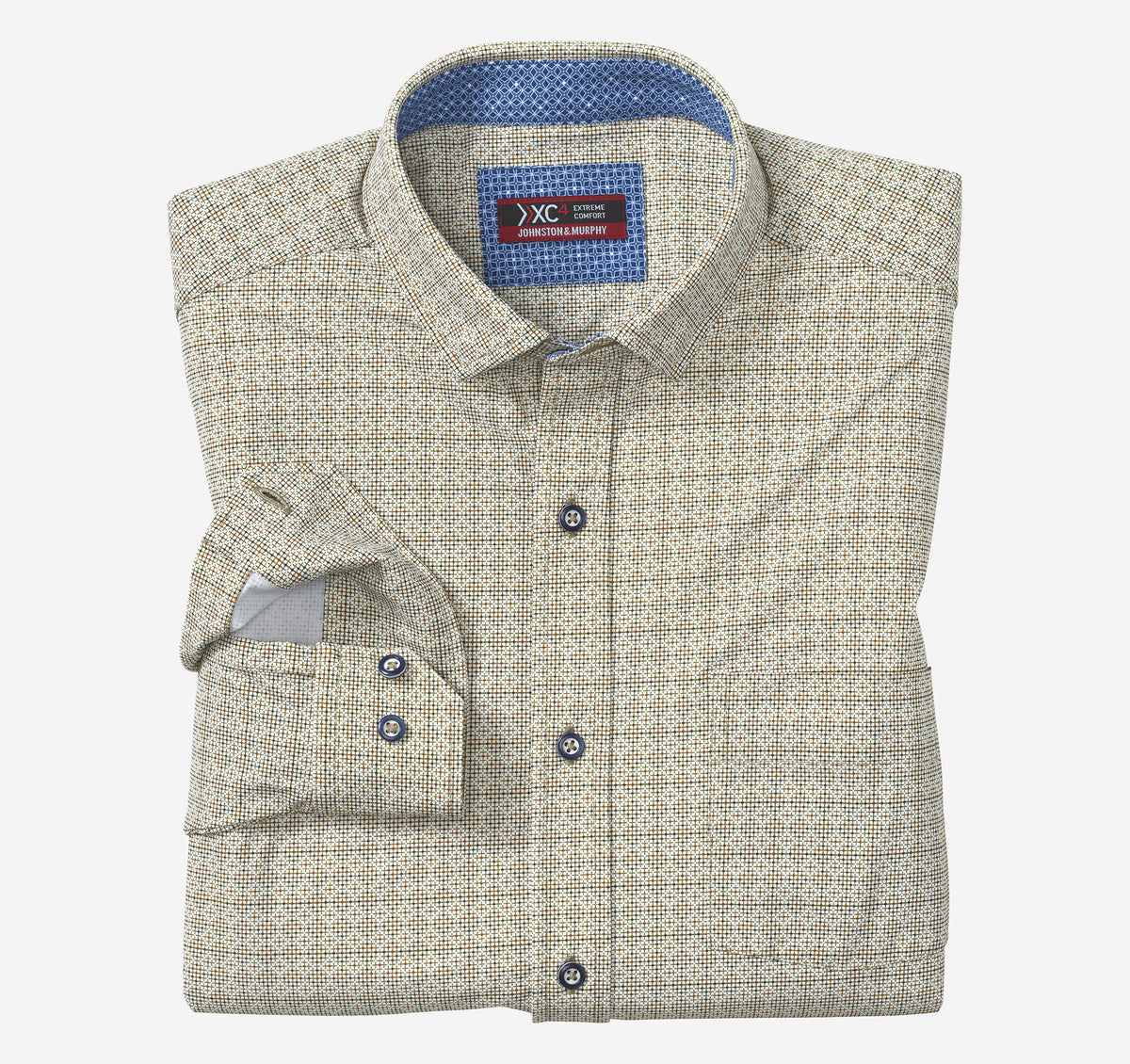 Men's XC4® Motion Long-Sleeve Print Knit Shirt - Johnston Murphy