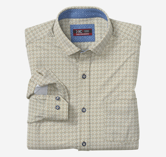 Men's XC4® Motion Long-Sleeve Print Knit Shirt - Johnston Murphy