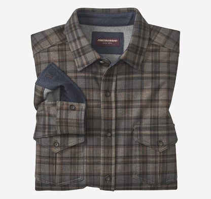 Men's Button-Front Knit Shirt - Johnston Murphy