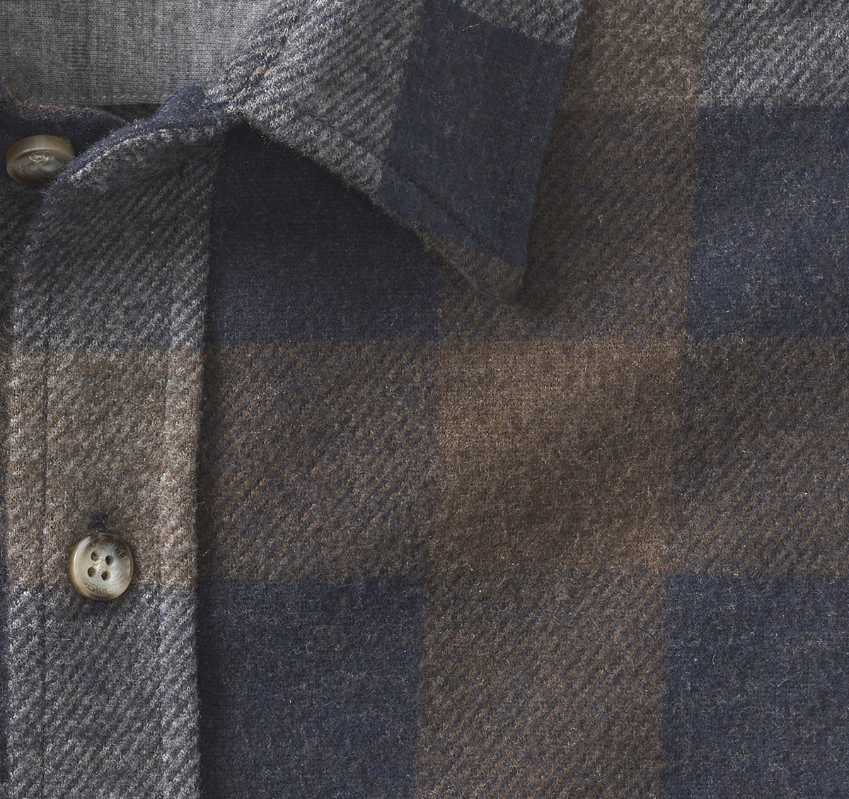 Men's Brushed Button-Front Knit Shirt - Johnston Murphy