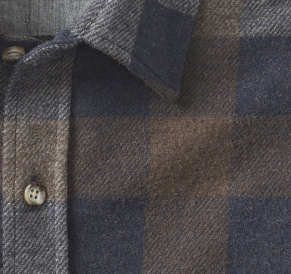 Men's Brushed Button-Front Knit Shirt - Johnston Murphy