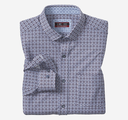 Men's XC4® Motion Long-Sleeve Print Knit Shirt - Johnston Murphy