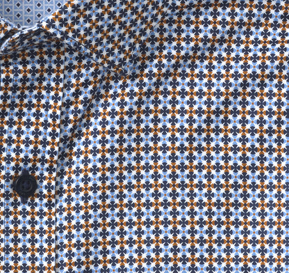 Men's Printed Cotton Shirt - Johnston Murphy