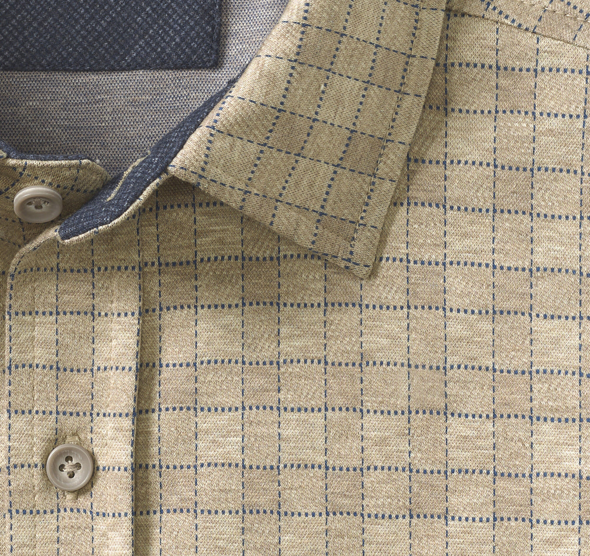 Men's Button-Front Knit Shirt - Johnston Murphy