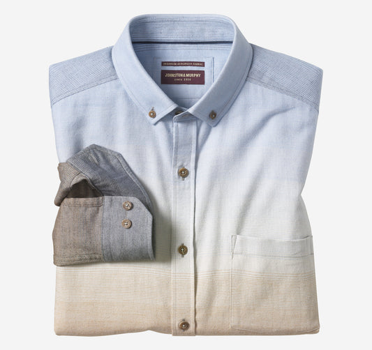 Men's Heathered Woven Shirt - Johnston Murphy