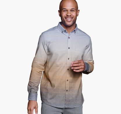 Men's Heathered Woven Shirt - Johnston Murphy