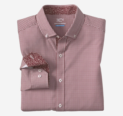Men's Game Day XC4® Long-Sleeve Gingham Shirt - Johnston Murphy
