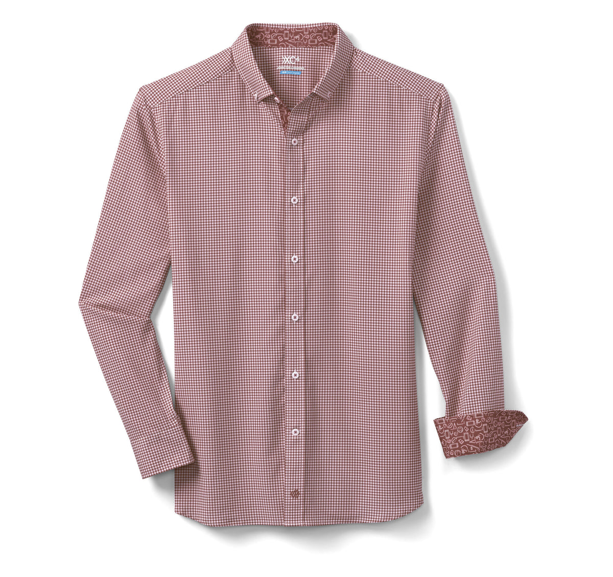 Men's Game Day XC4® Long-Sleeve Gingham Shirt - Johnston Murphy