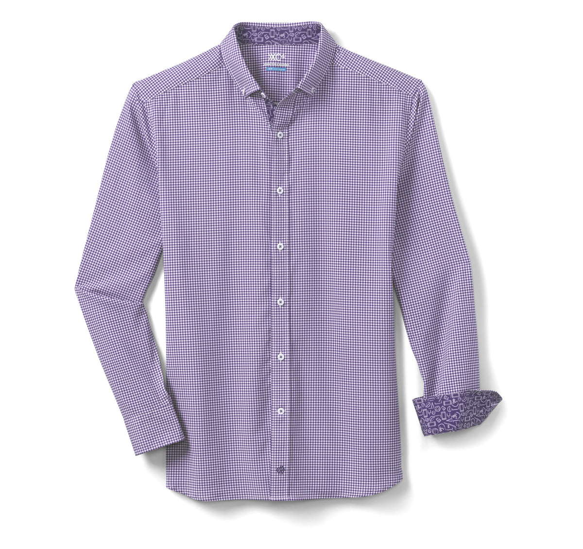 Men's Game Day XC4® Long-Sleeve Gingham Shirt - Johnston Murphy