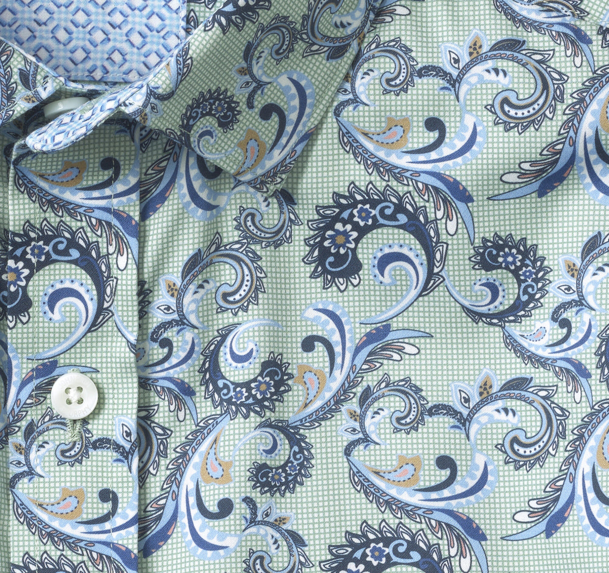 Men's Printed Cotton Shirt - Johnston Murphy