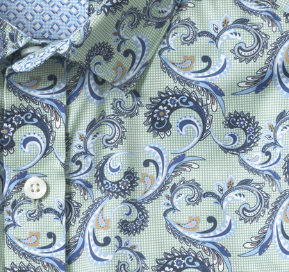 Men's Printed Cotton Shirt - Johnston Murphy