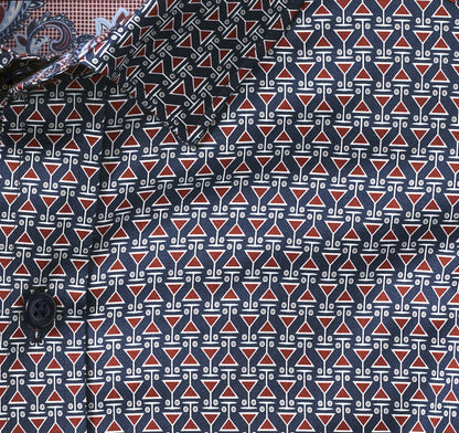 Men's Printed Cotton Shirt - Johnston Murphy