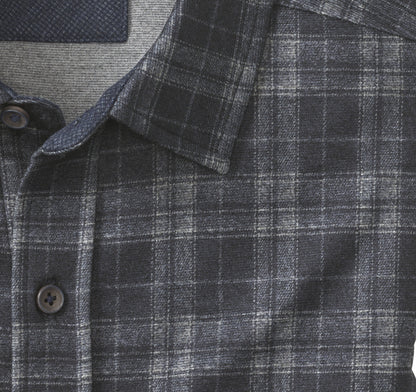Men's Button-Front Knit Shirt - Johnston Murphy